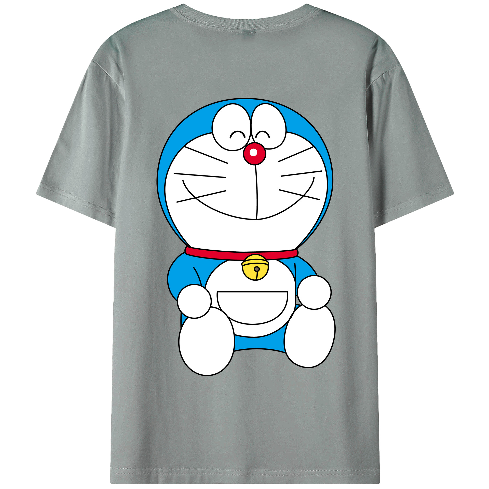 （画像用） ドラえもん Doraemon 綿100％ メンズ半袖Tシャツ（バックプリント） 通気性